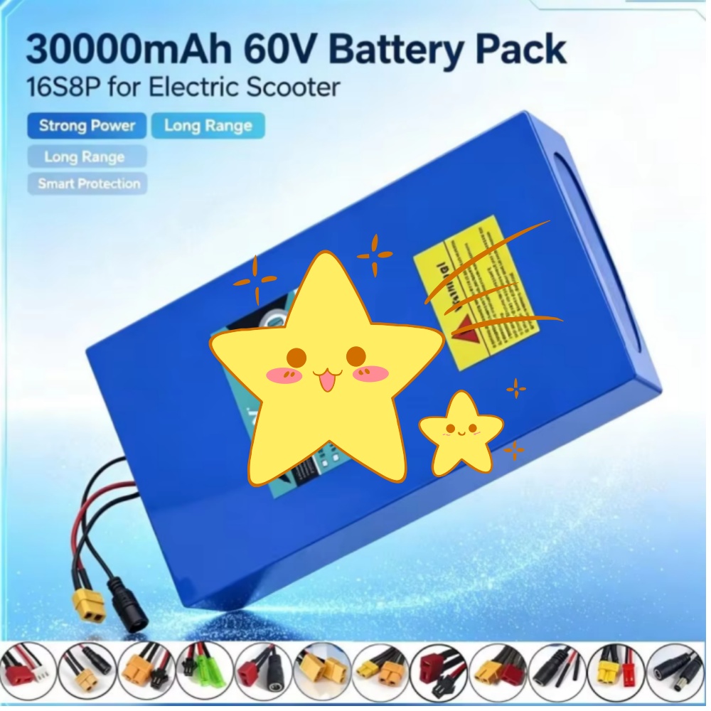 16S8P 1000W-3000W 60V 30Ah Hig - 60V 30Ah Electric Scooter Battery ulasan dan harga